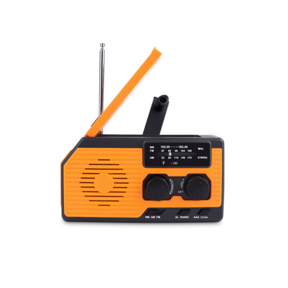 Nödradio AAA Batteri - Vev - Powerbank 4000 mAh - Solcell